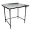 Bk Resources Stainless Steel Work Table With Open Base, 1.5" Rear Riser 30"Wx30"D VTTROB-3030 - alternate 1